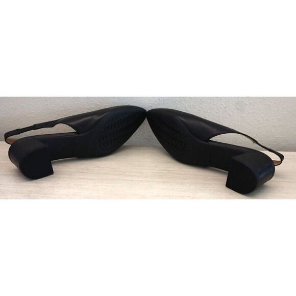 Cole Haan W27715 Women's 5.5B Black Leather The Go-To Slingback Pump 45MM - Picture 3 of 9